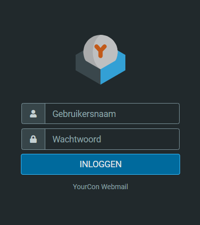 Webmail inlogscherm